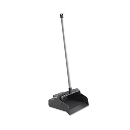 Impact Products Impact, LOBBYMASTER PLASTIC DUST PAN, 12W X 37H, BLACK PAN/WHITE HANDLE 2600